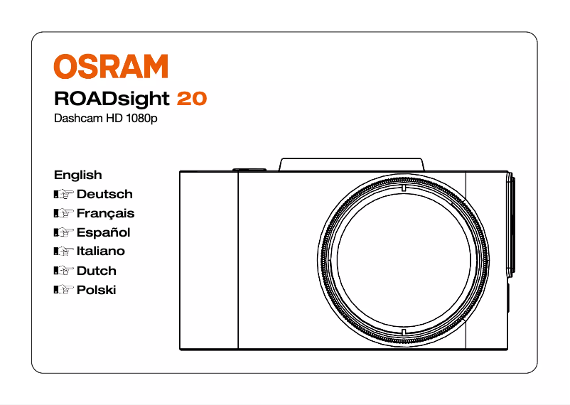 Page 1 of the manual Instructions / Assembly Osram ROADsight 20