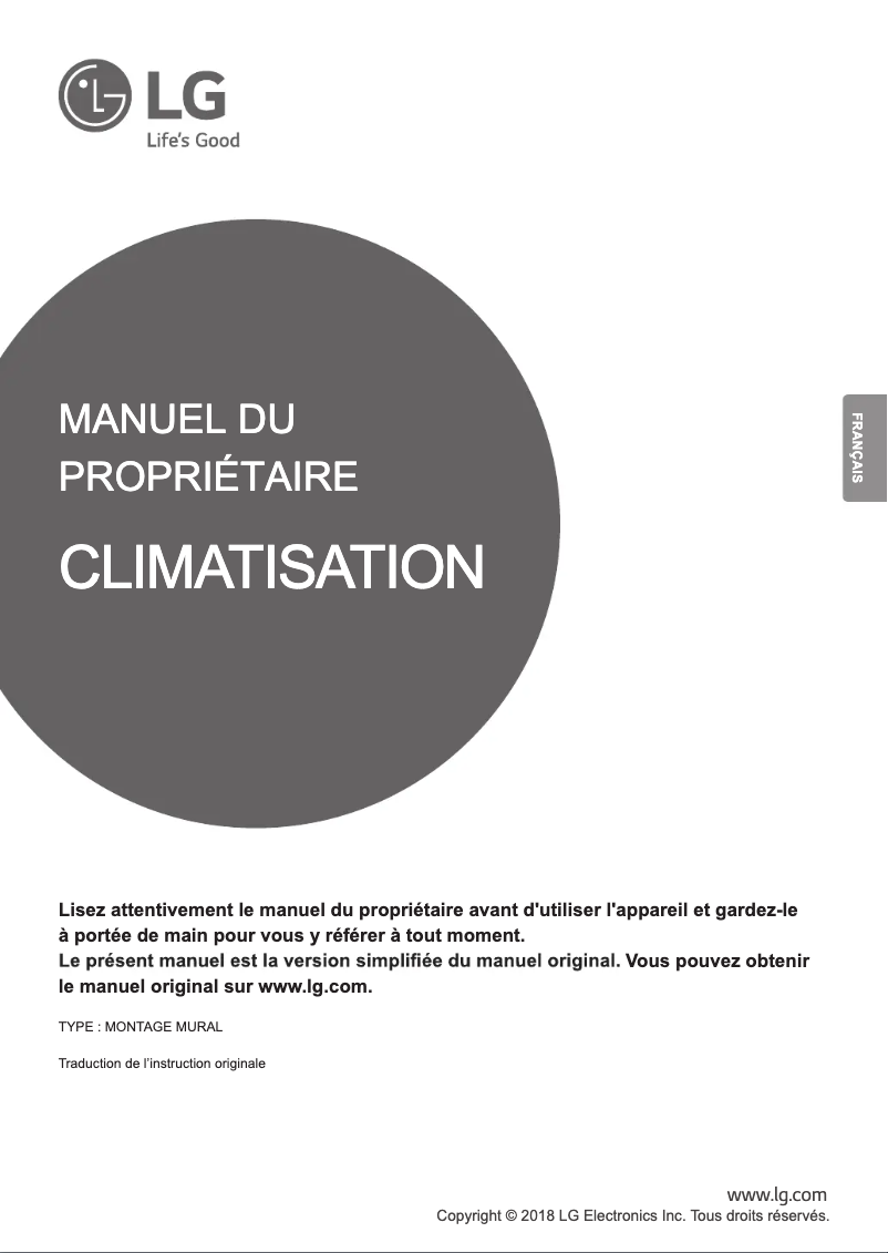 First page image of the manual for MA09R