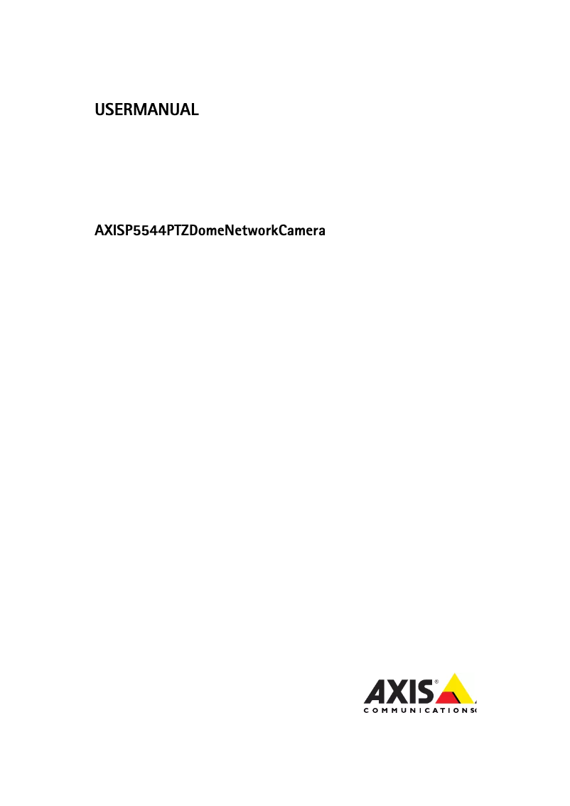 First page image of the manual for P5544