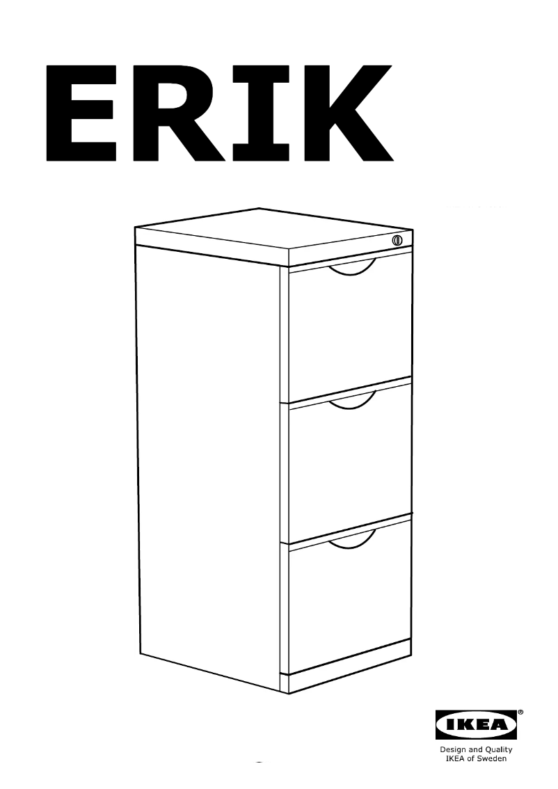 Page 1 of the manual User Manual Ikea ERIK
