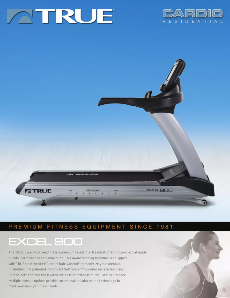 Page 1 of the manual Technical Sheet True Excel 900 T