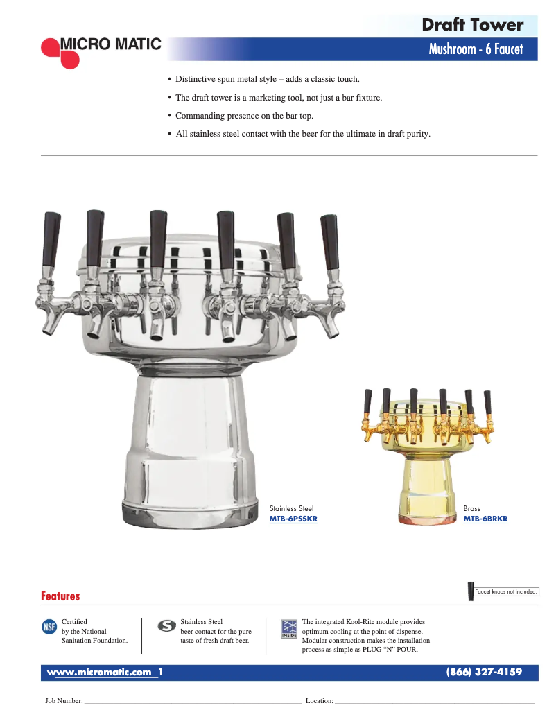 Page 1 of the manual User Manual Micro Matic MTB-6KR