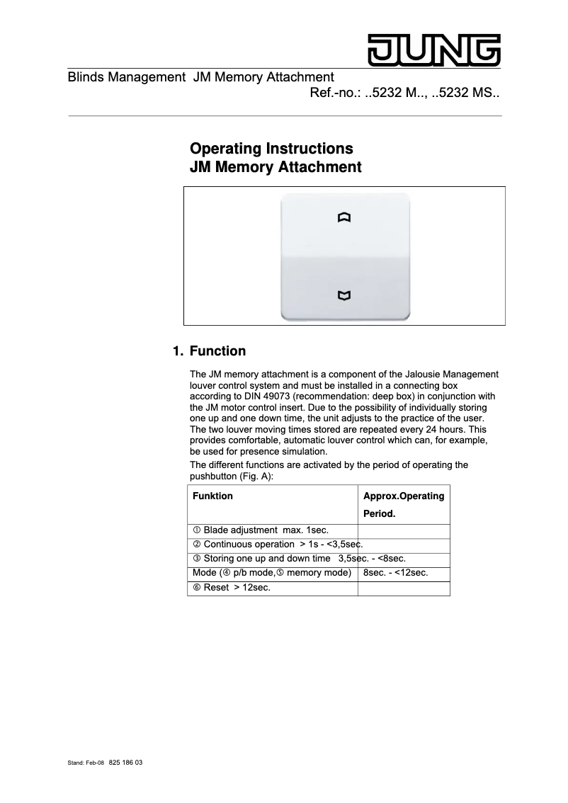 First page image of the manual for A5232M