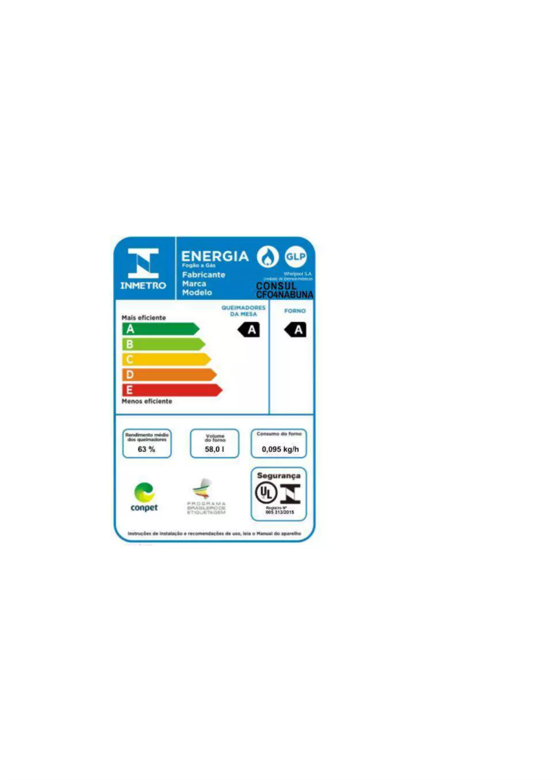 Page 1 of the manual User Manual Consul CFO4NAB