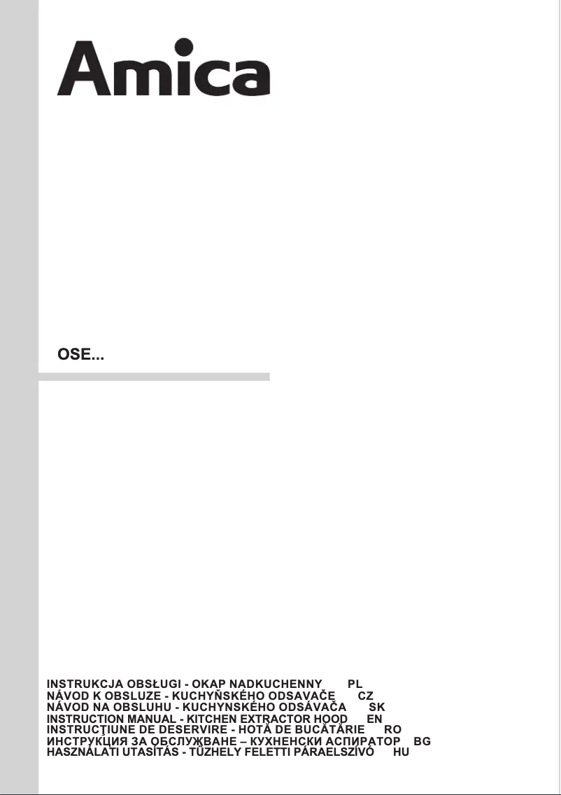 First page image of the manual for OSE6111W