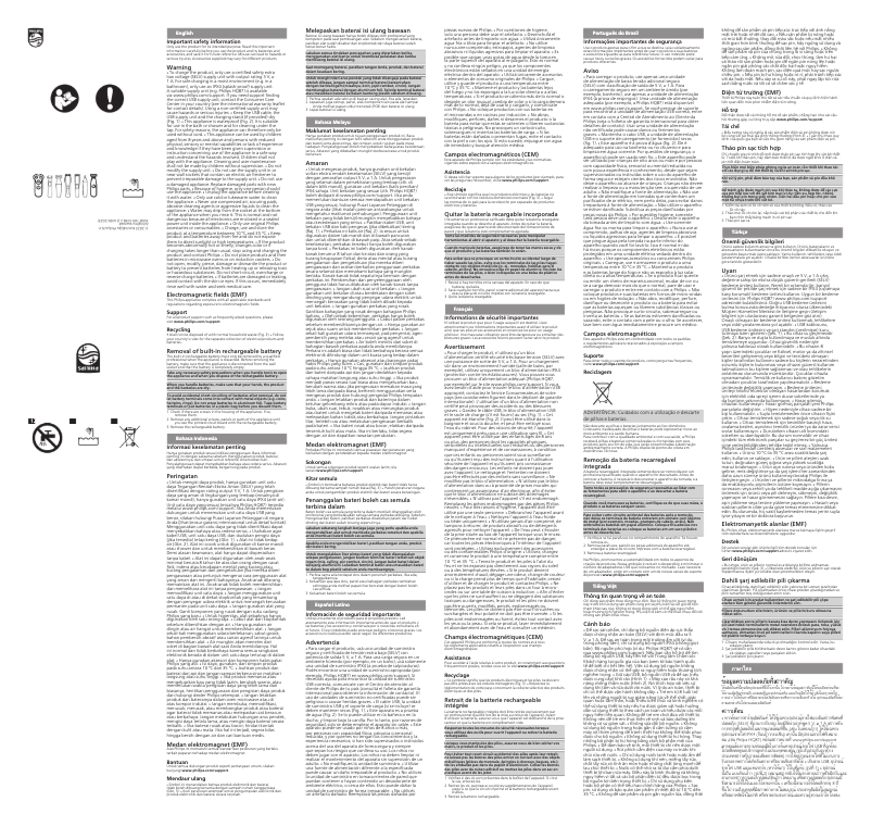 Page 1 of the manual User Manual Philips X3052