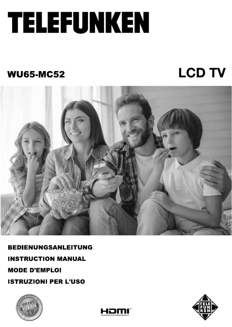 First page image of the manual for WU65-MC52