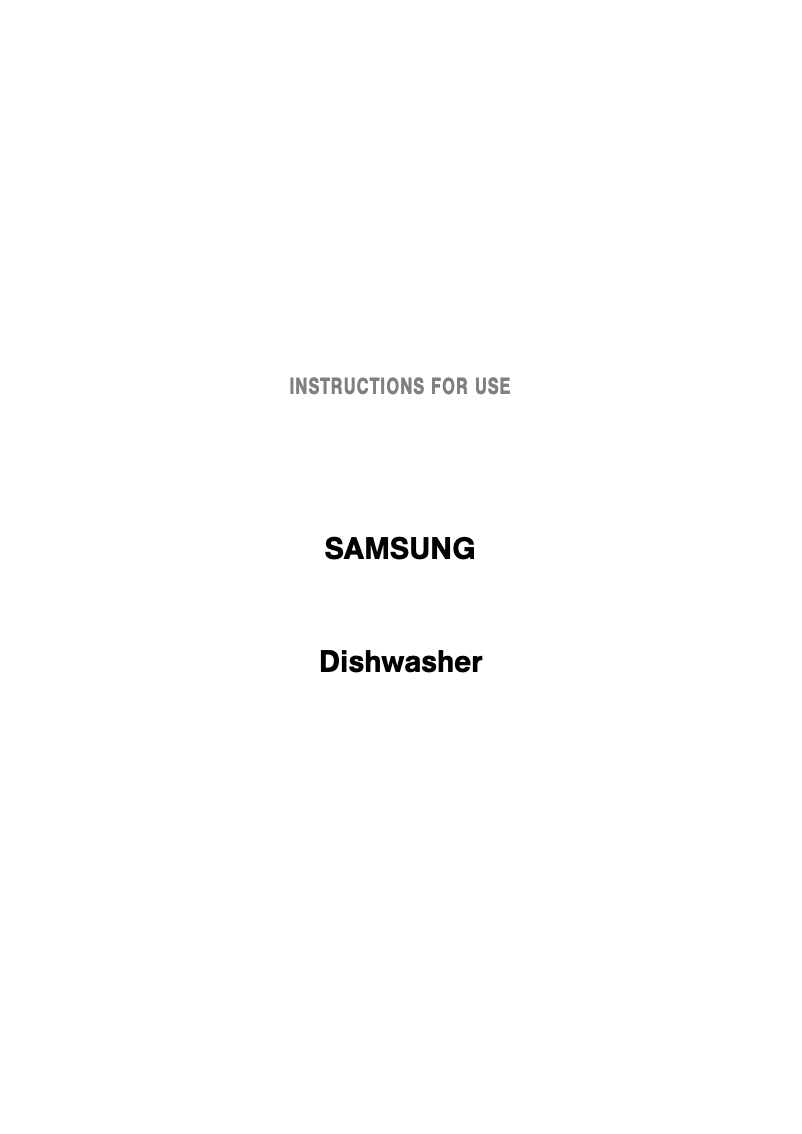 Page 1 of the manual User Manual Samsung DMB28AFW