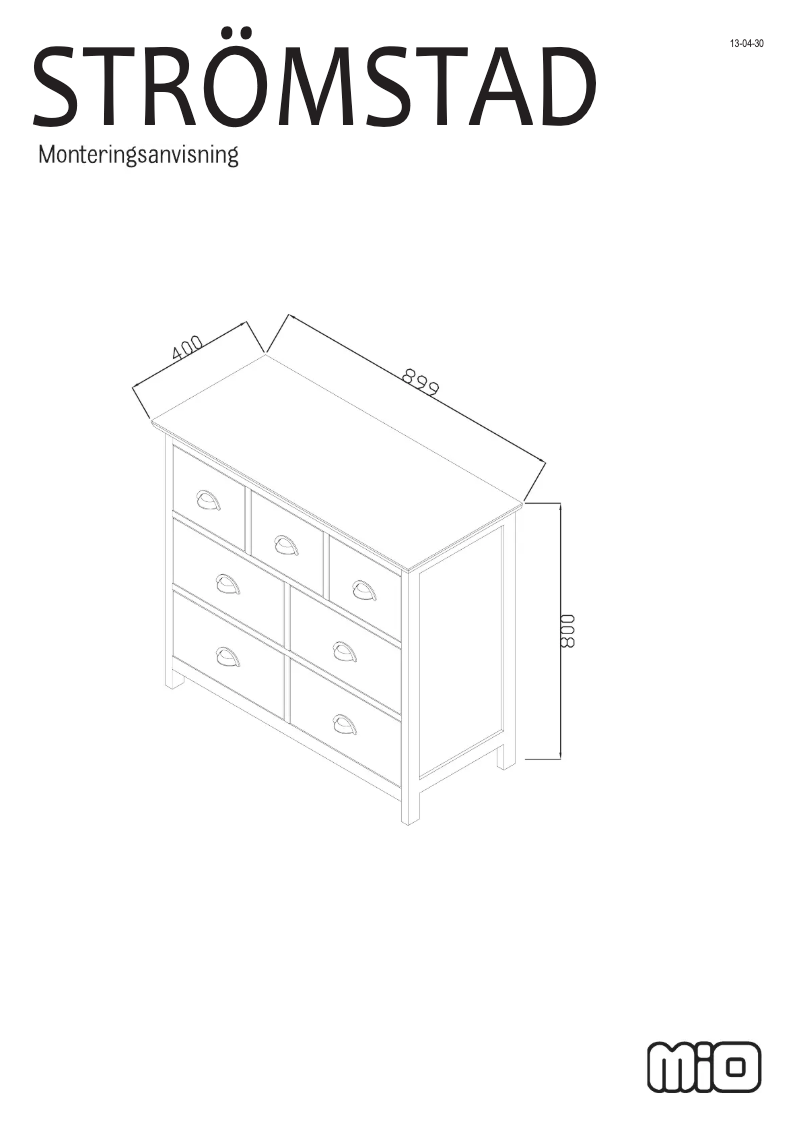 Page 1 of the manual User Manual Mio Strömstad