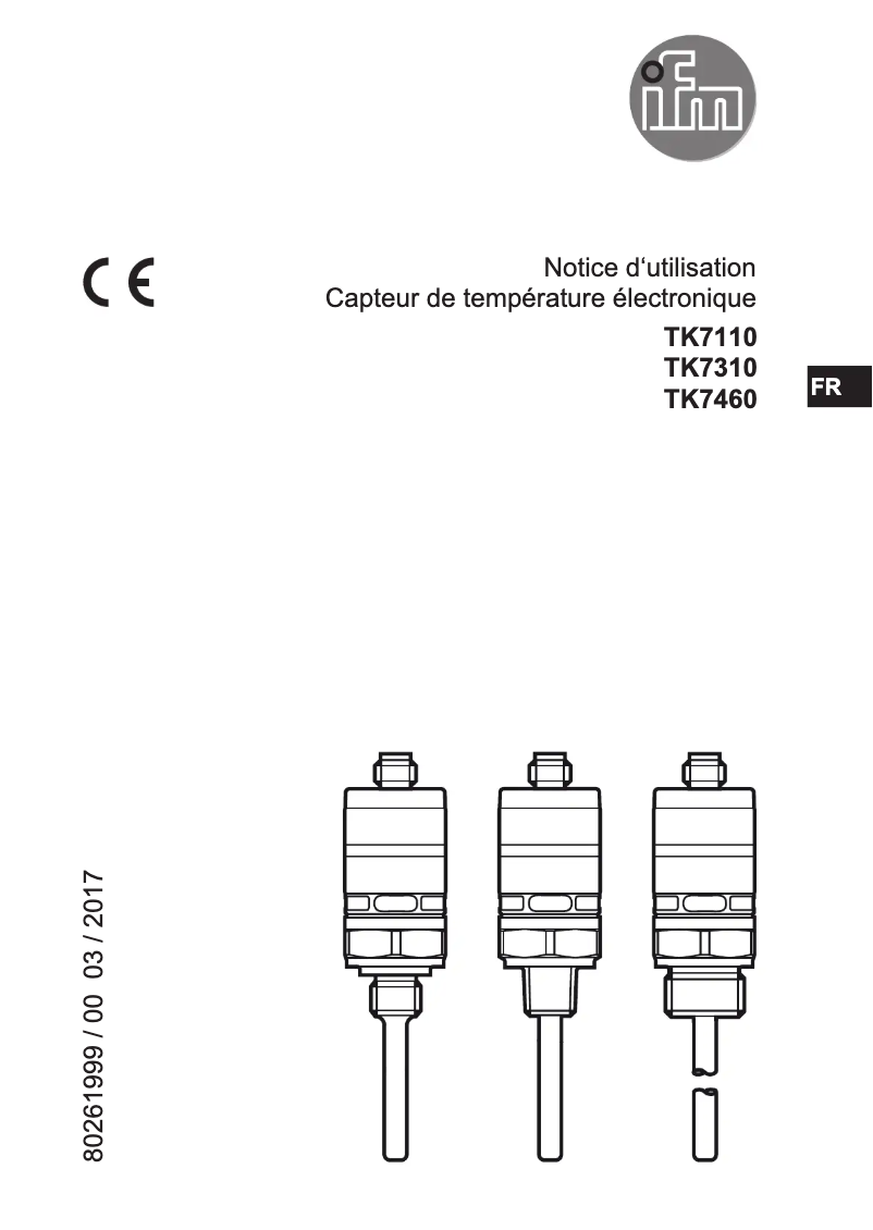 First page image of the manual for TK7460