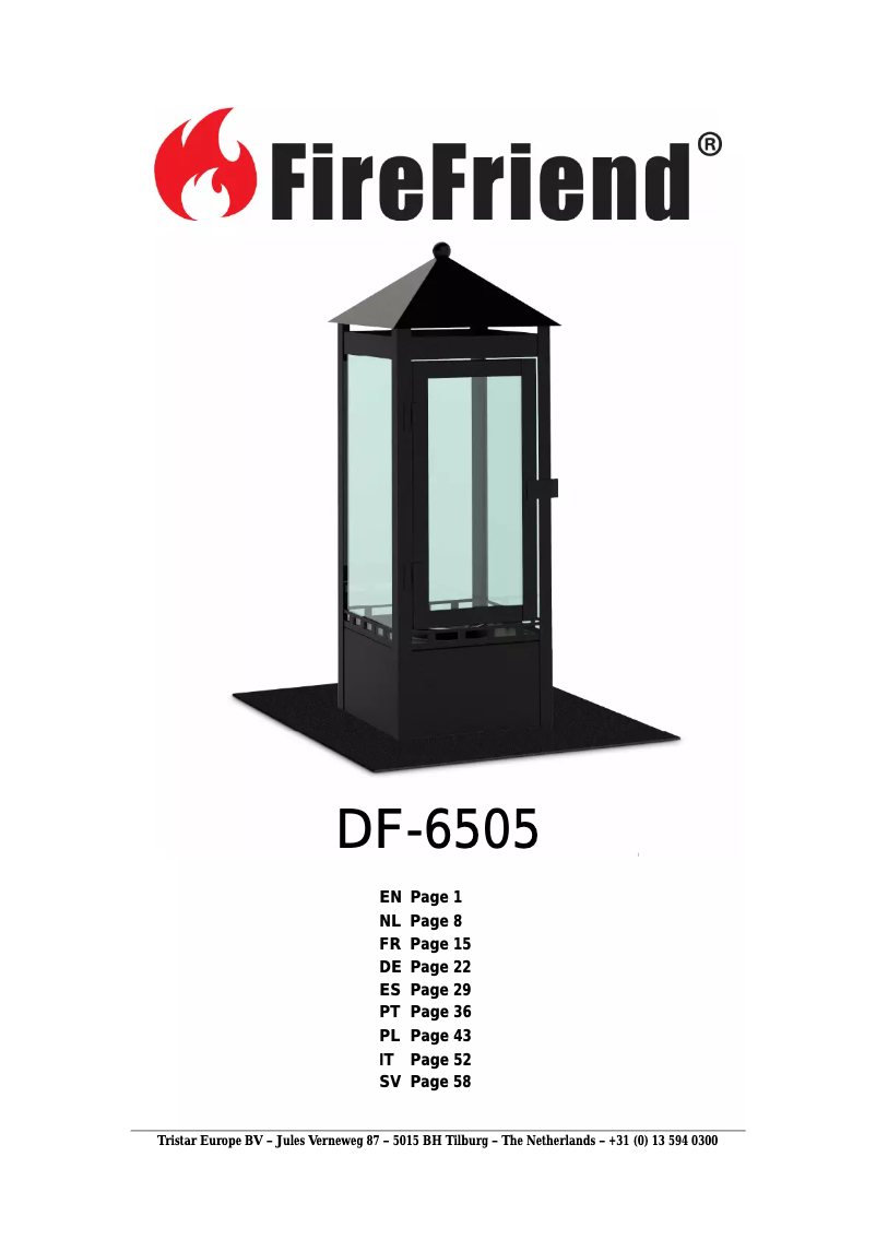 First page image of the manual for DF-6505