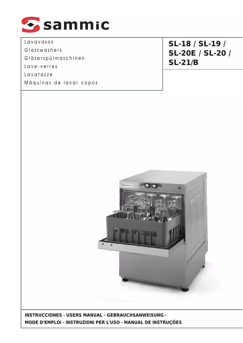 First page image of the manual for SL-21B