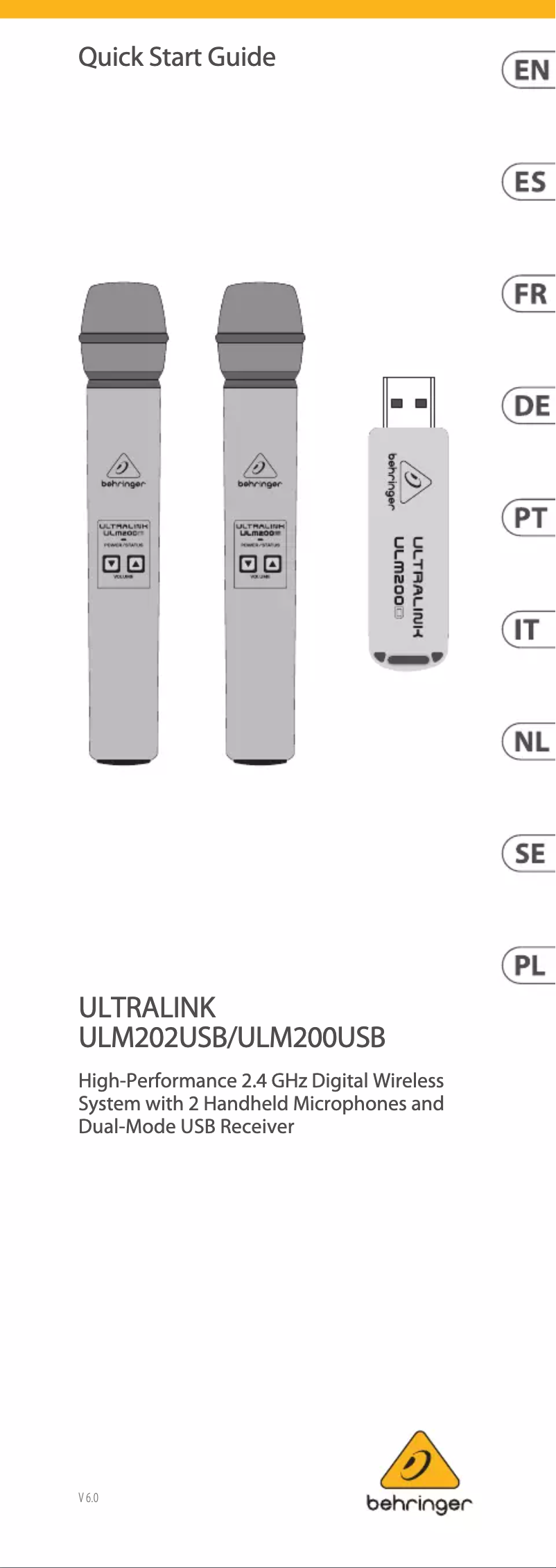 Image de la première page du manuel de l'appareil Ultralink ULM200USB