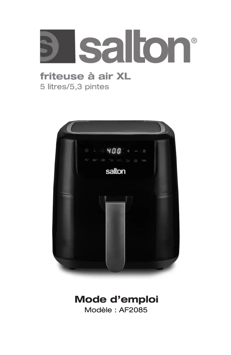 Page 1 of the manual User Manual Salton AF2085