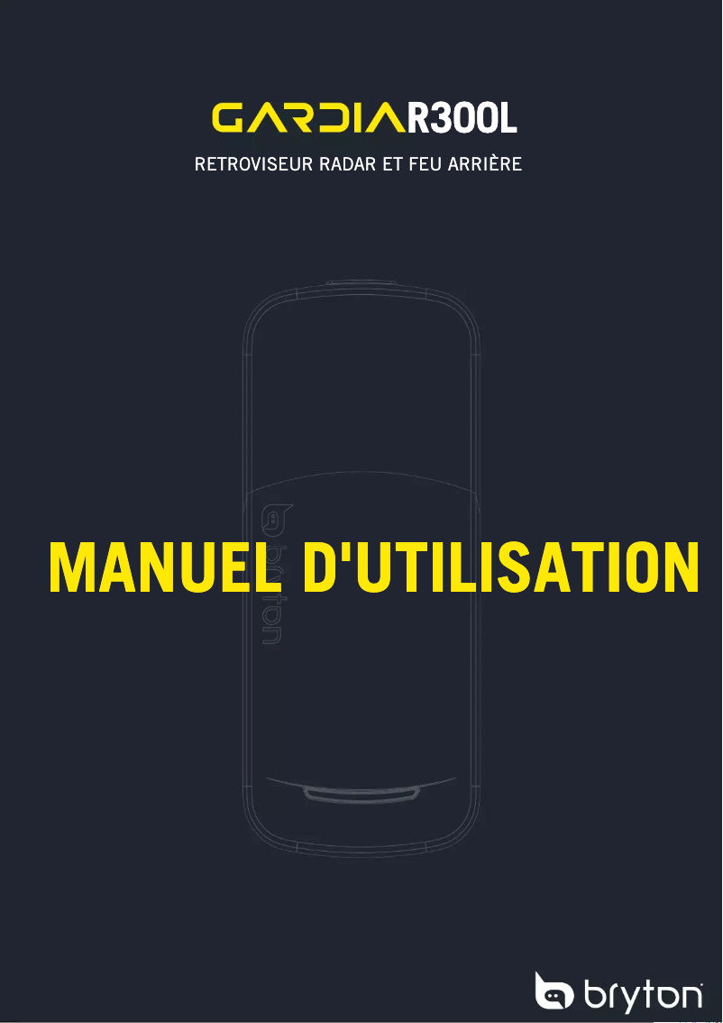 Page 1 of the manual User Manual Bryton Gardia R300L