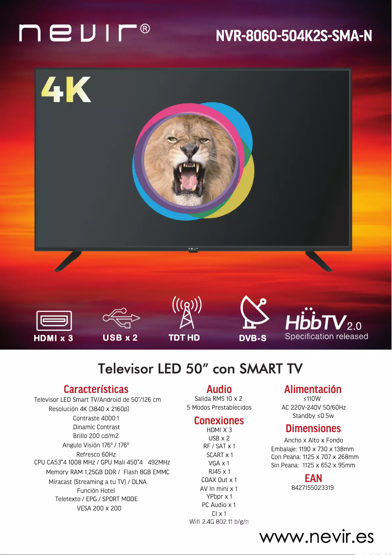 First page image of the manual for NVR-8060-504K2S-SMA-N