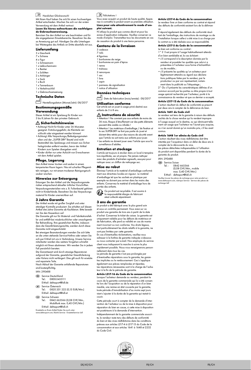 First page image of the manual for IAN 290488