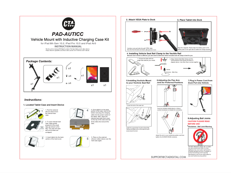 Page 1 of the manual User Manual CTA Digital PAD-AUTICC