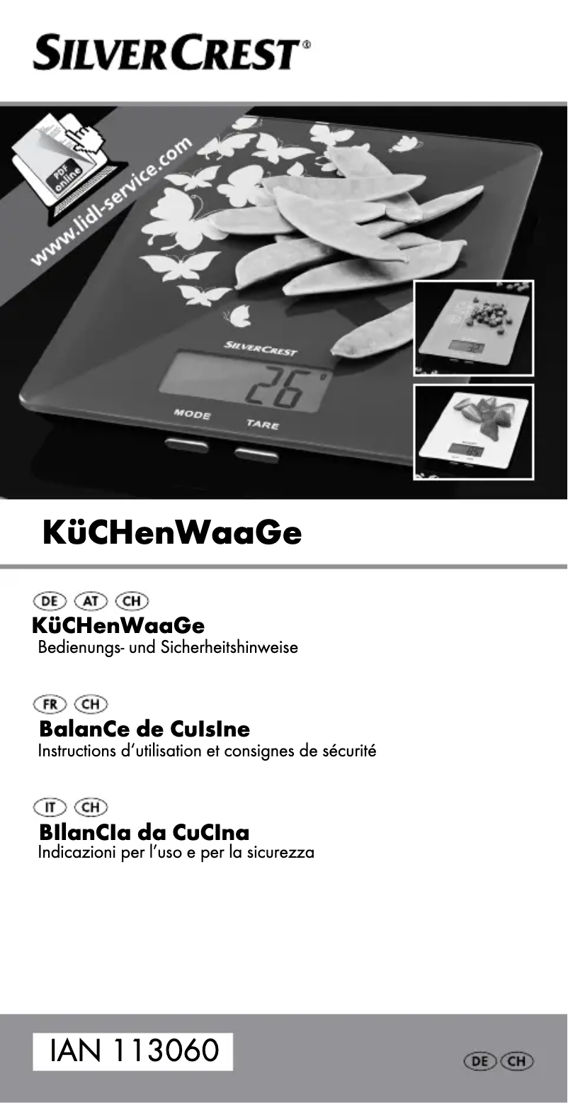 First page image of the manual for 113060-15-01