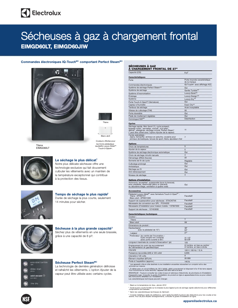 First page image of the manual for EIMGD60LT