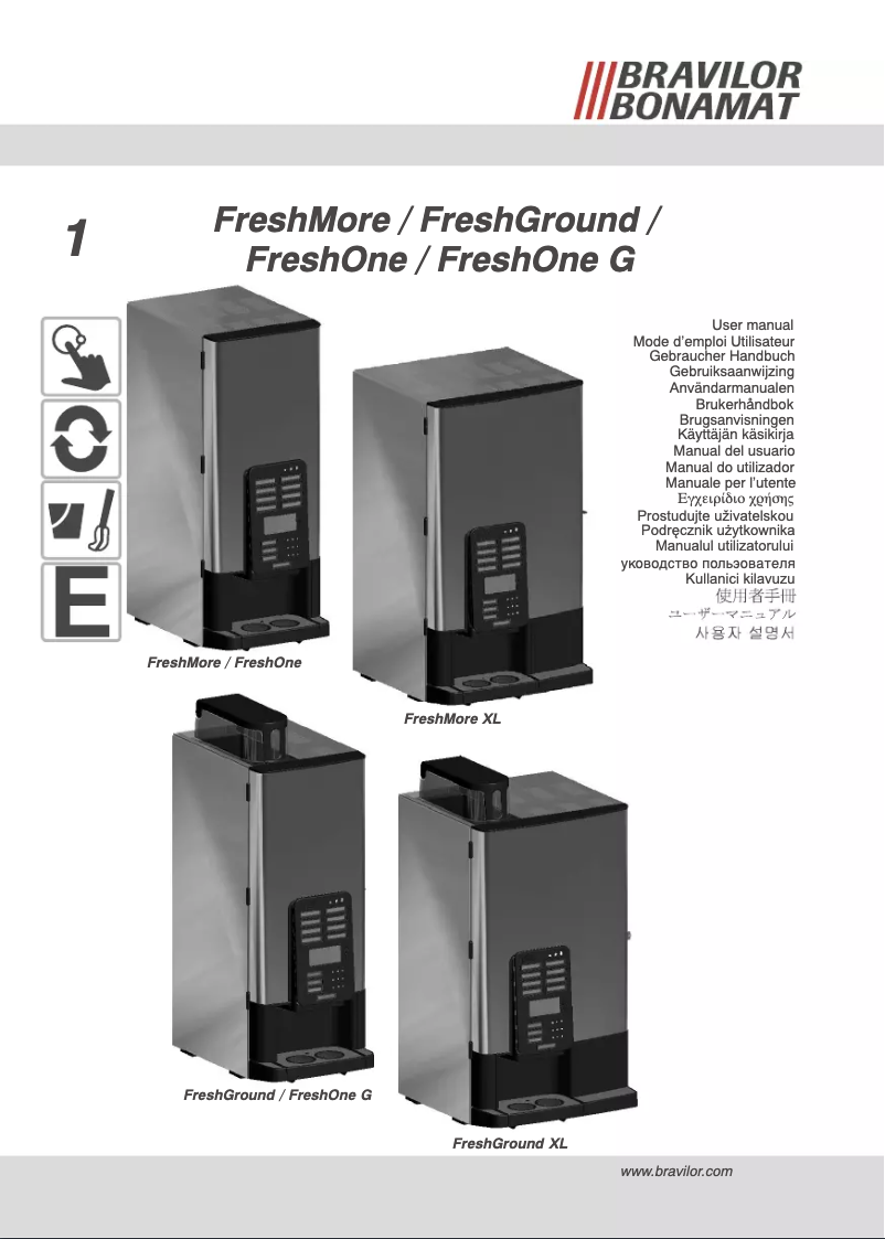 Page 1 of the manual User Manual Bravilor FreshOne