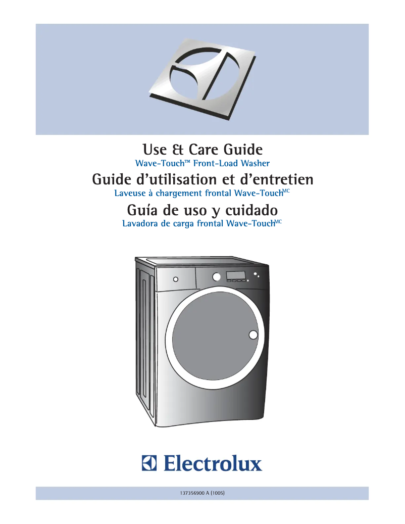 Page 1 of the manual User Manual Electrolux EWFLS70JMB