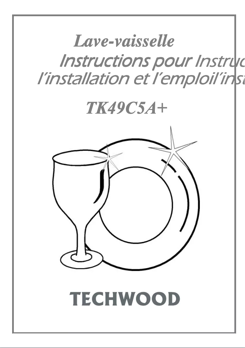 Page 1 of the manual User Manual Techwood TK49C5A+