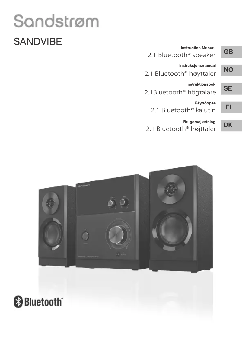 Page 1 of the manual User Manual Sandstrøm SANDVIBE