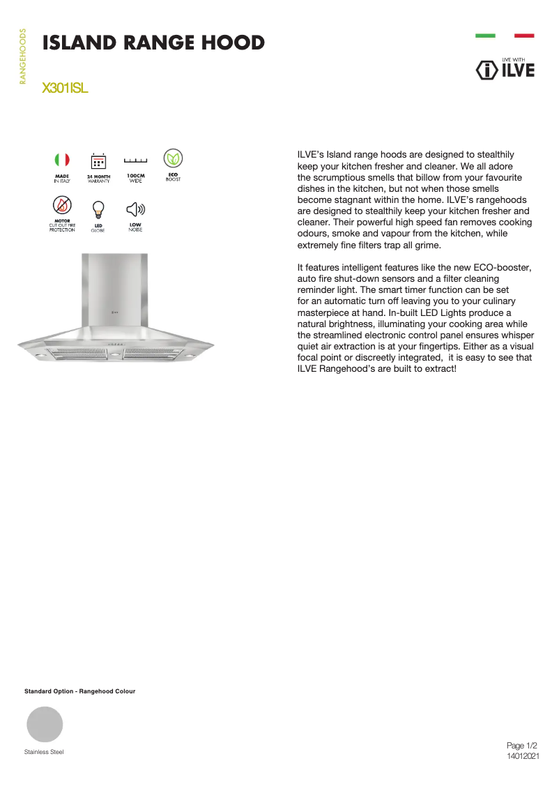 First page image of the manual for X301ISL