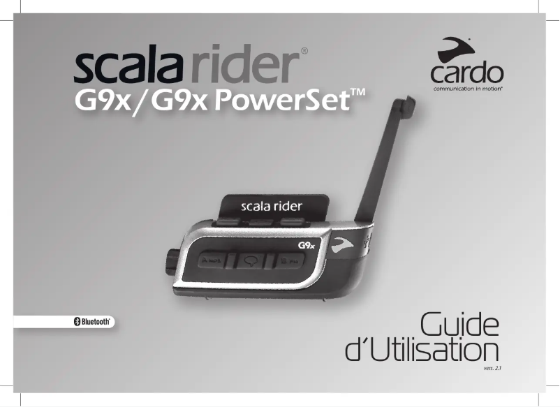 Page 1 of the manual Installation Guide Cardo Scala Rider G9x