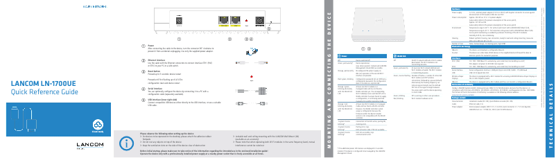 Page 1 of the manual User Manual Lancom LN-1700UE