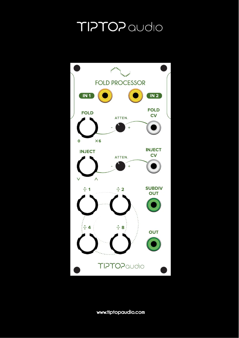 First page image of the manual for Fold Processor