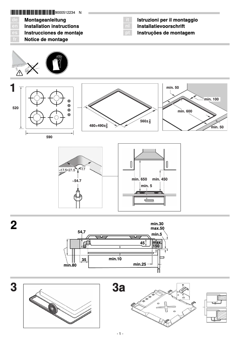First page image of the manual for OCA652E