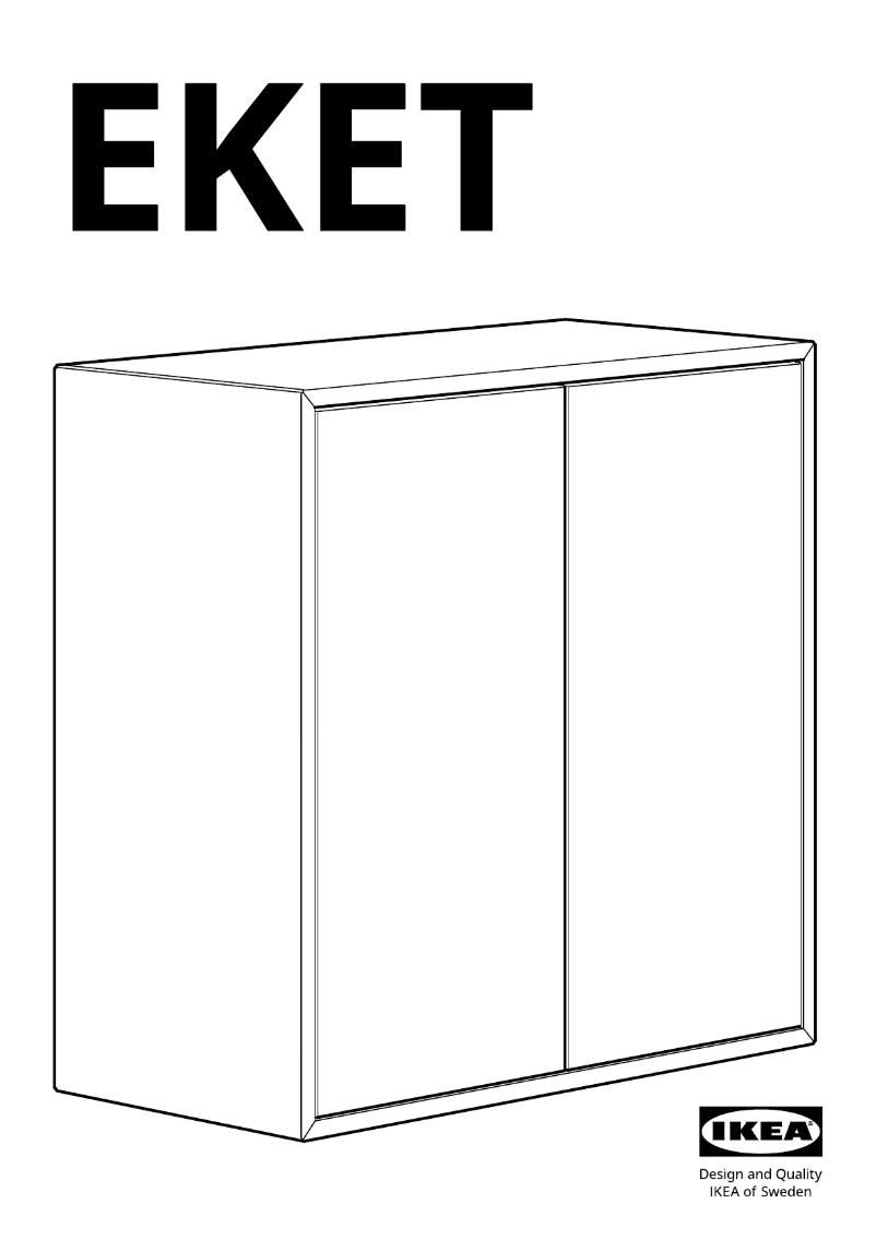 Page 1 of the manual User Manual Ikea EKET 405.745.86