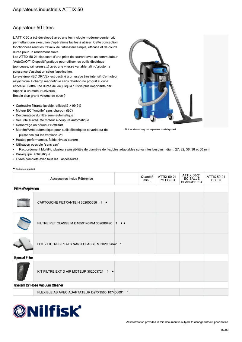 First page image of the manual for ATTIX 50-21 PC Cleanroom
