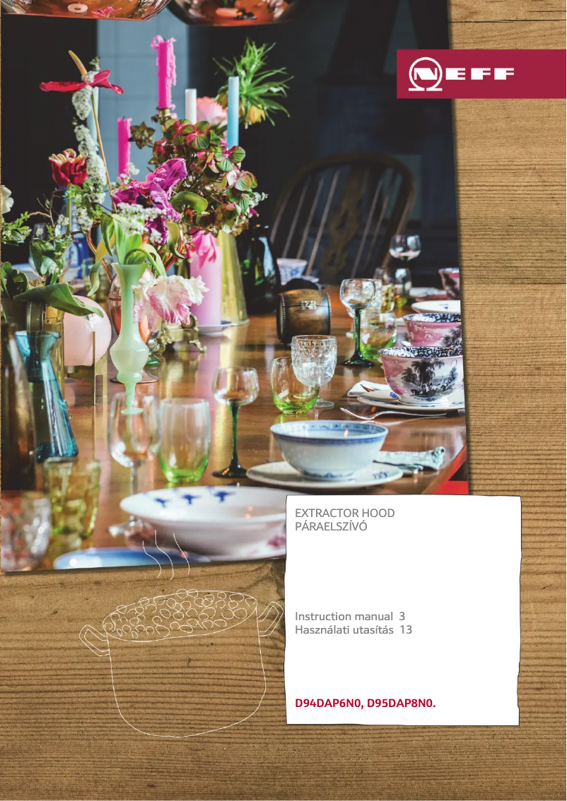 First page image of the manual for D95DAP8N0B