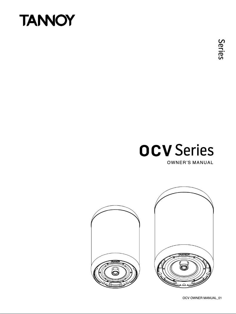 Page 1 of the manual User Manual Tannoy OCV 6