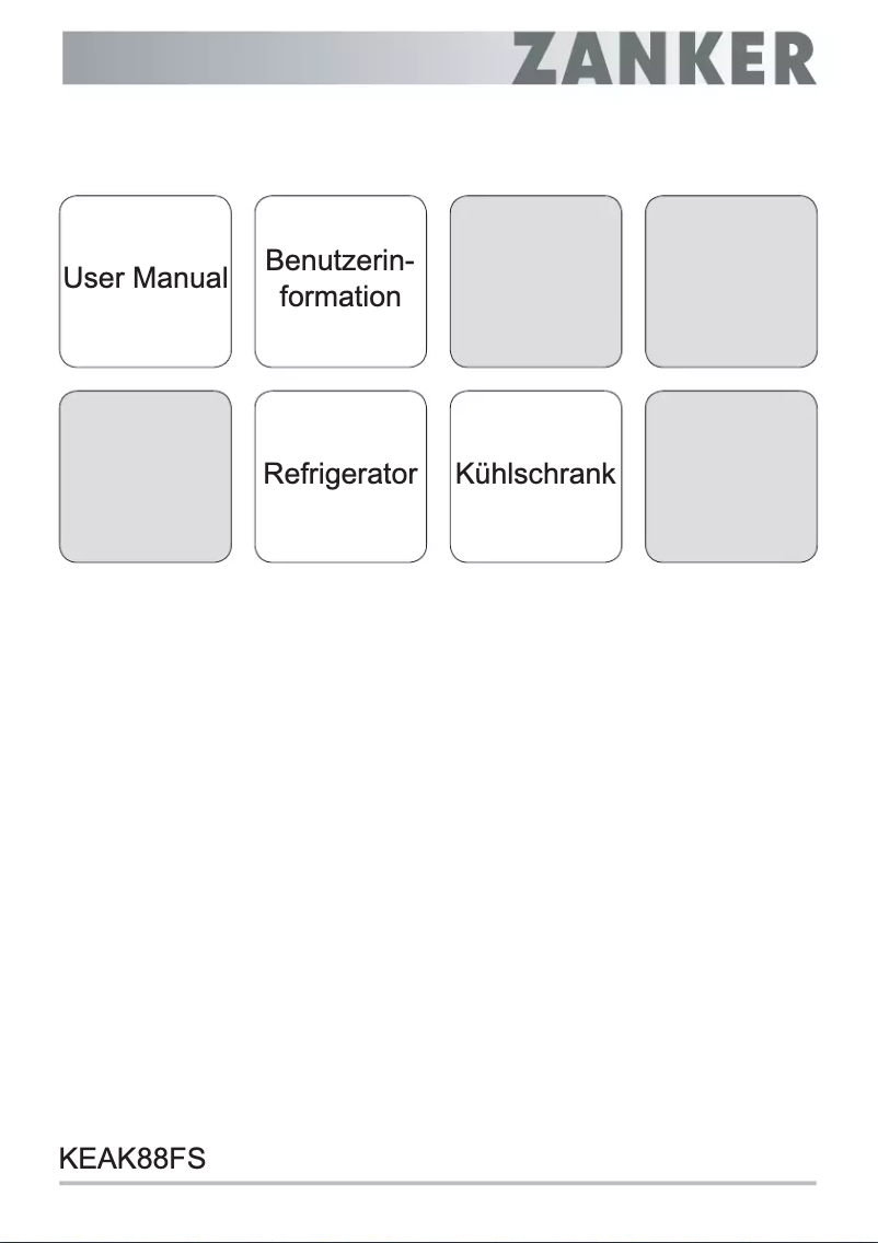 First page image of the manual for KEAK88FS