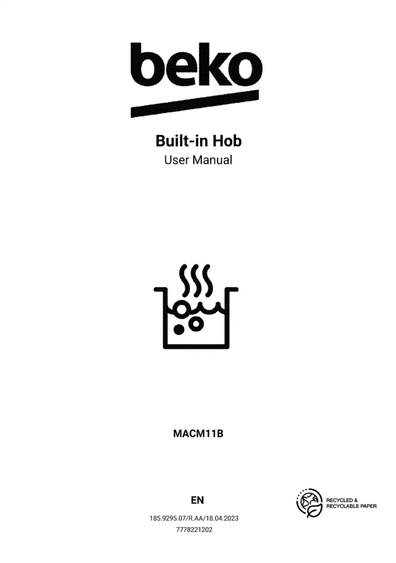 Page 1 of the manual User Manual Beko MACM11B
