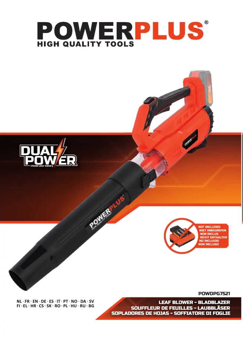 Page 1 of the manual User Manual PowerPlus POWDPG7521