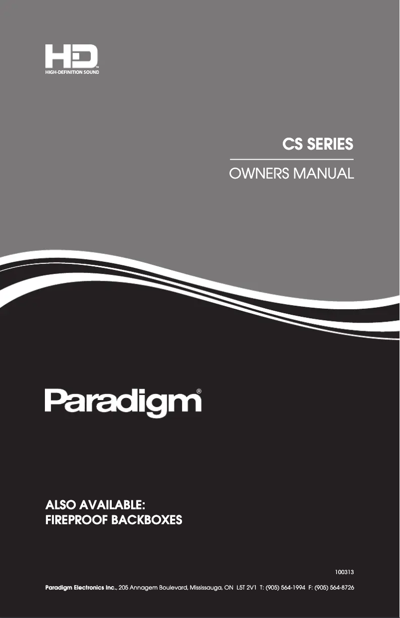 First page image of the manual for CS-60R-SM v3