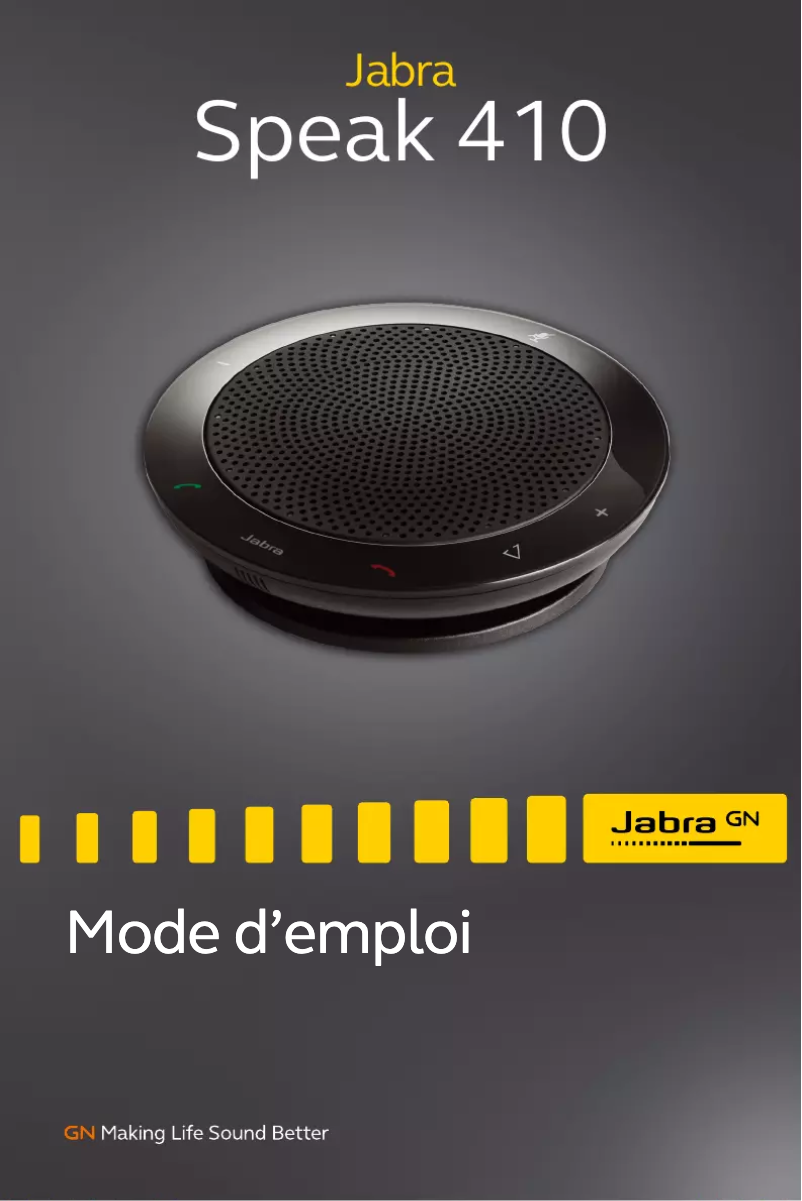 Page 1 of the manual User Manual Jabra Speak 410