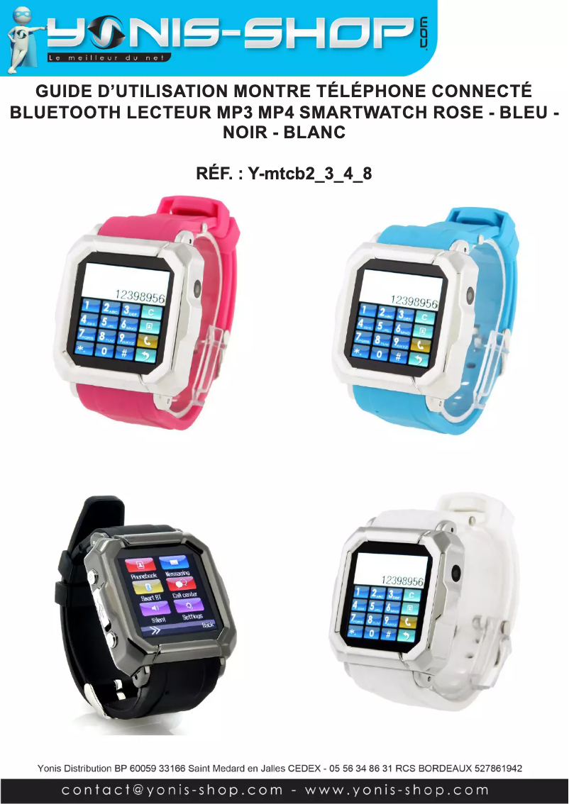 First page image of the manual for Y-MTCB3