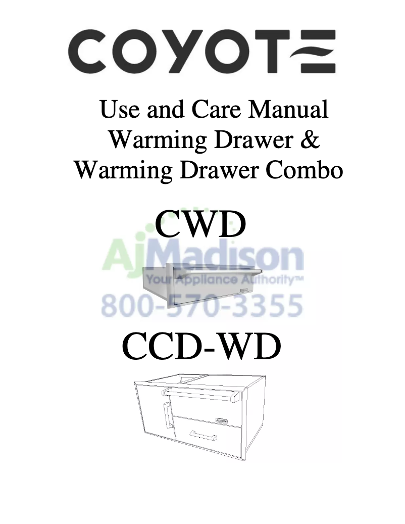 First page image of the manual for CWD