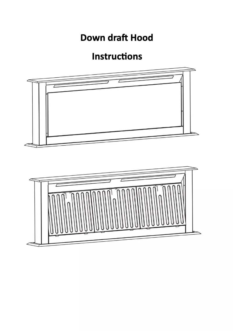 First page image of the manual for VETRO EDDH-C9046ST(SS)