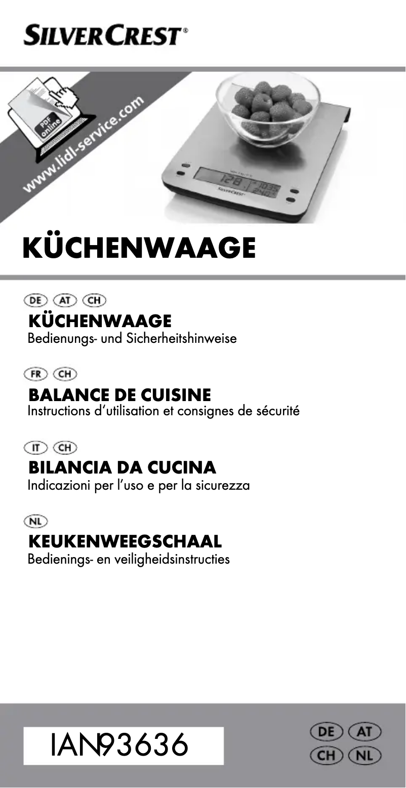 First page image of the manual for Z31183