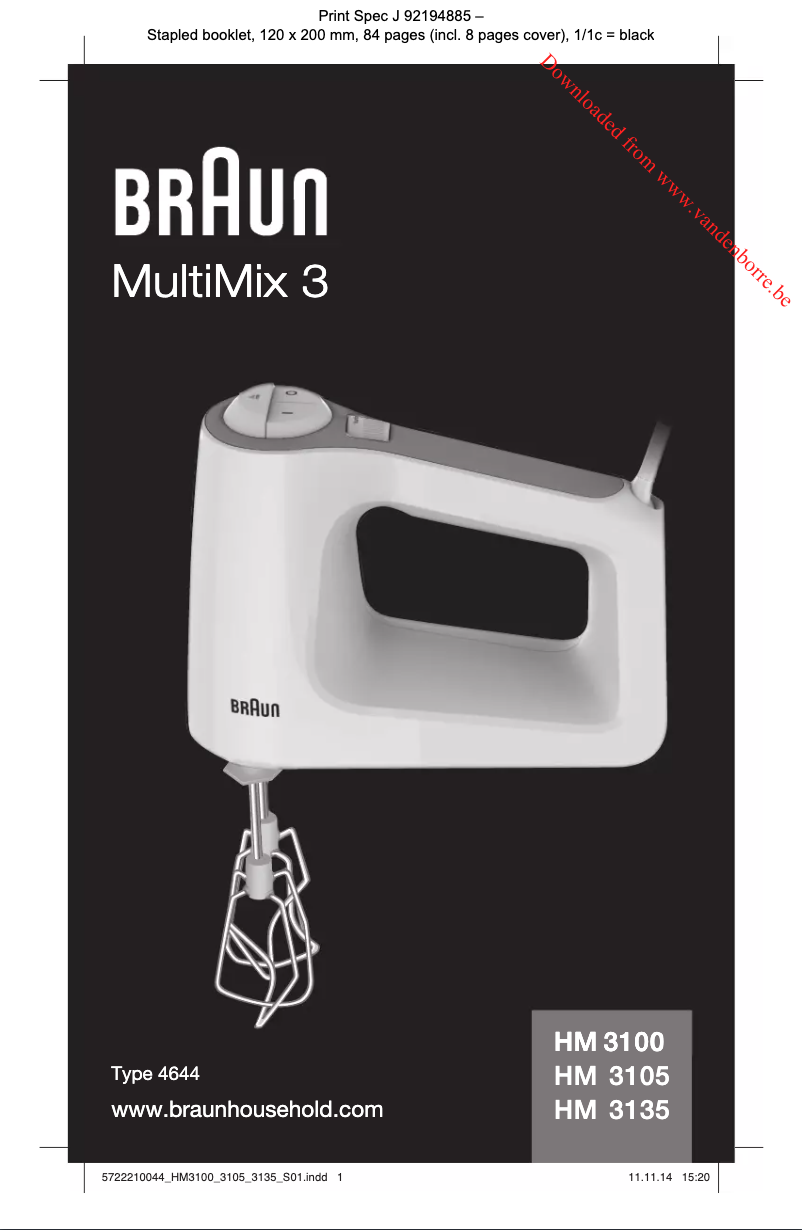 First page image of the manual for MultiMix 3