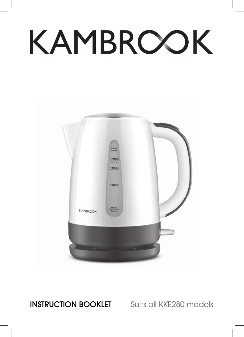 First page image of the manual for Pour with Ease KKE280