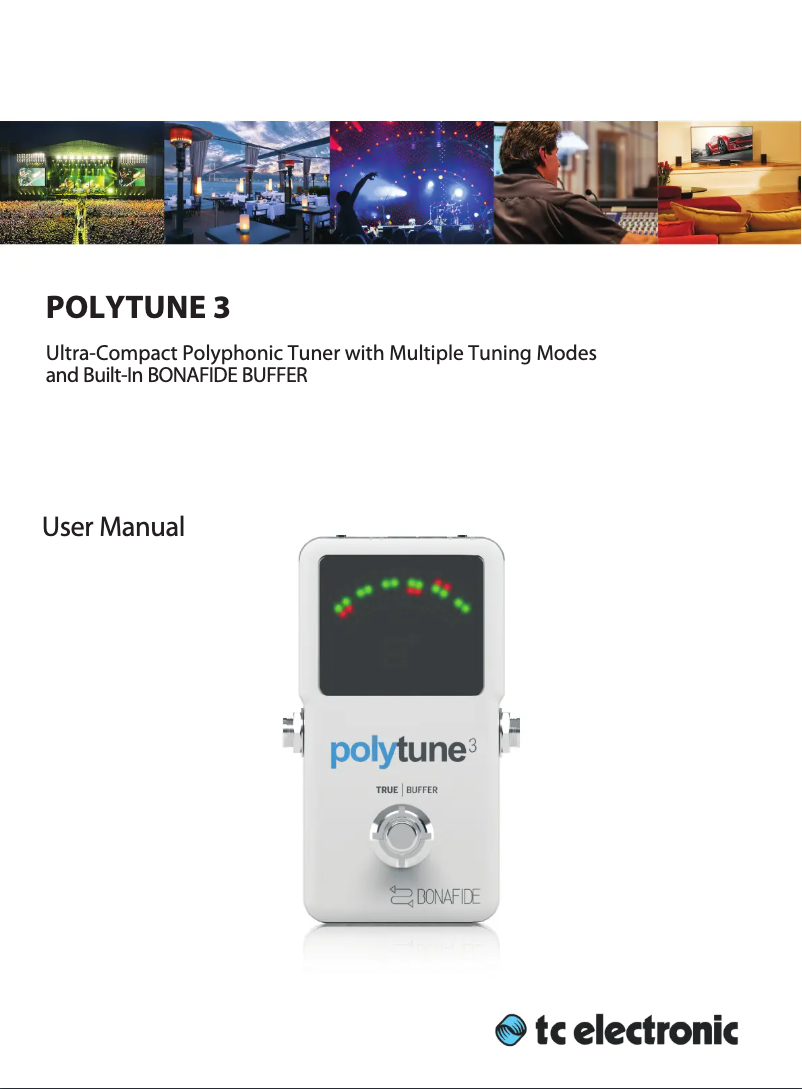 First page image of the manual for PolyTune 3