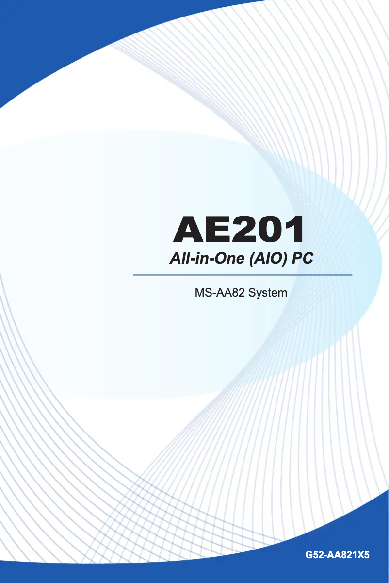 First page image of the manual for Wind Top AE201